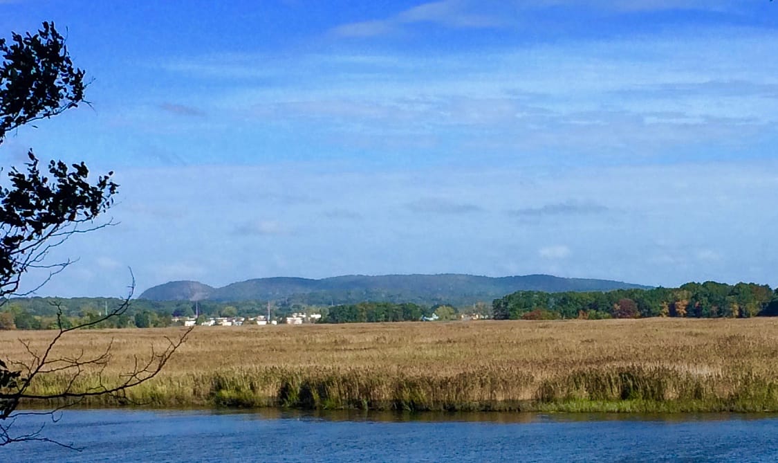 Image of Hamden CT with sleeping giant mountain