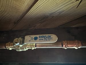 Image of a leaky ball valve